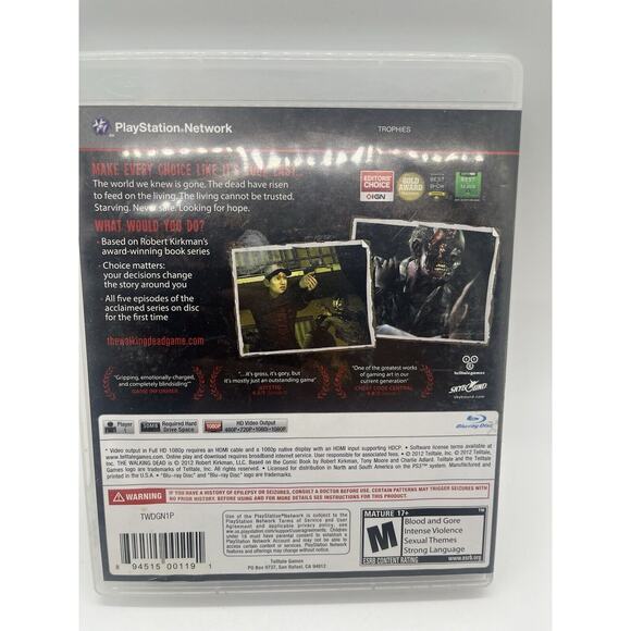 The Walking Dead PS3 Playstation 3 - Complete TESTED & WORKS - Picture 4 of 6